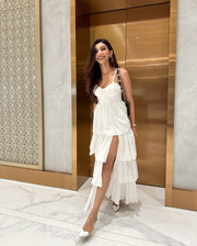 Kim Midi Dress - White (On Juhi)